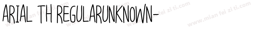 Arial Th RegularUnknown字体转换